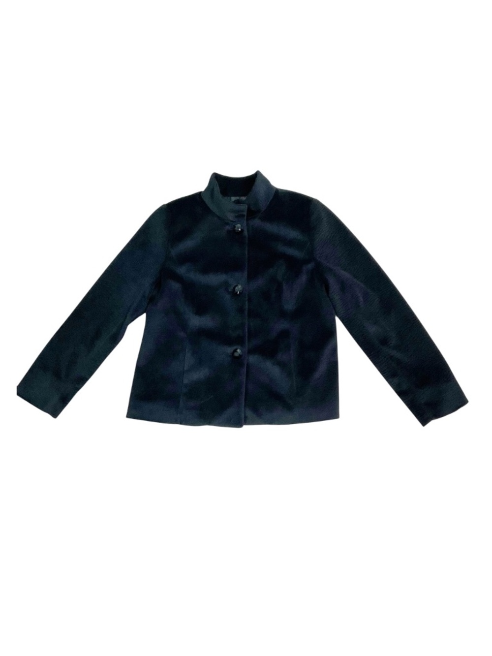 Laura Ashley Lined 3 Button Blazer Jacket Black Size Small
